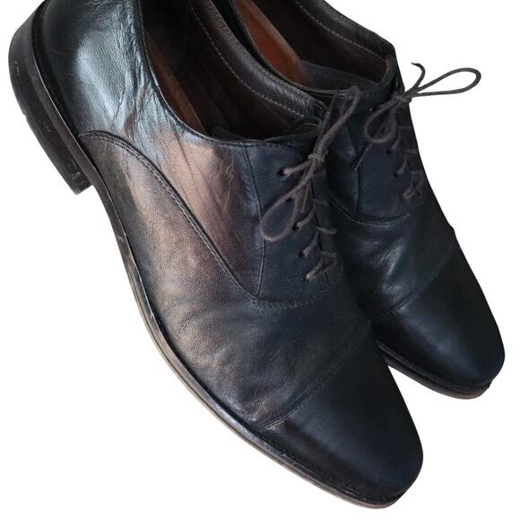 Section X Cap Toe Dress Shoes Black Men 9 M Flex Sheepskin Work Cocktail Comfort main image 7